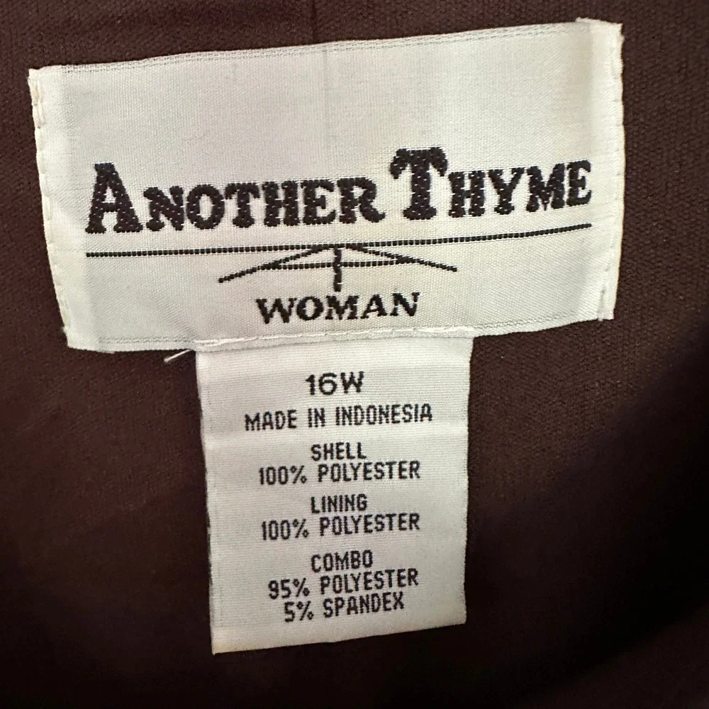 Another Thyme Dress Teal‎ Brown Geometric Beaded Neckline Sleeveless Boho 16W
